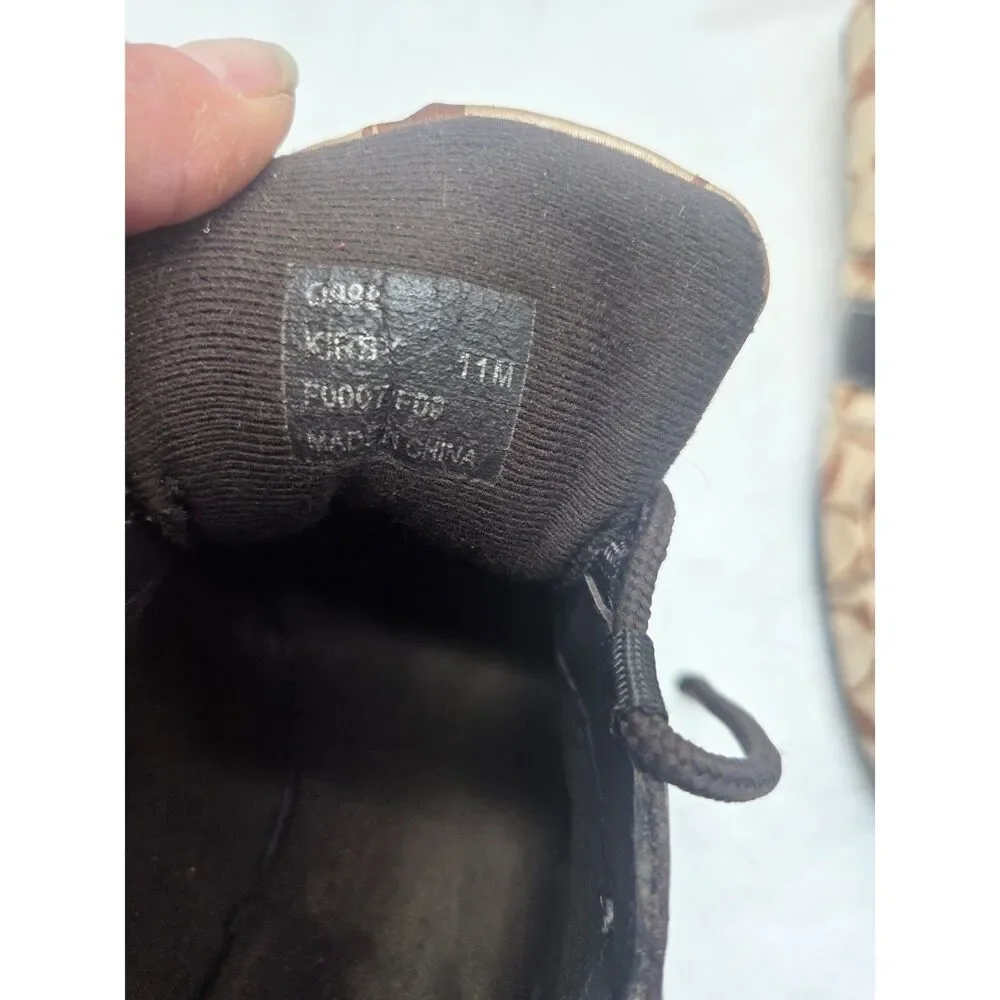 Coach Signature Logo Sateen Sneaker